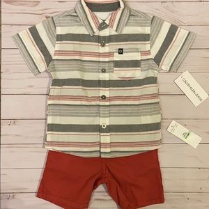 Calvin Klein Toddler Boys Shirt & Short Set - 18M